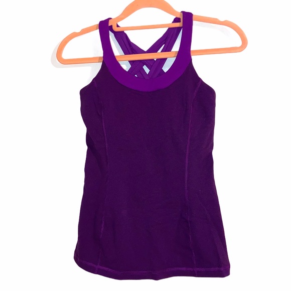 Lululemon Enhearten tank Wee Stripe Violet Black - Picture 3 of 4